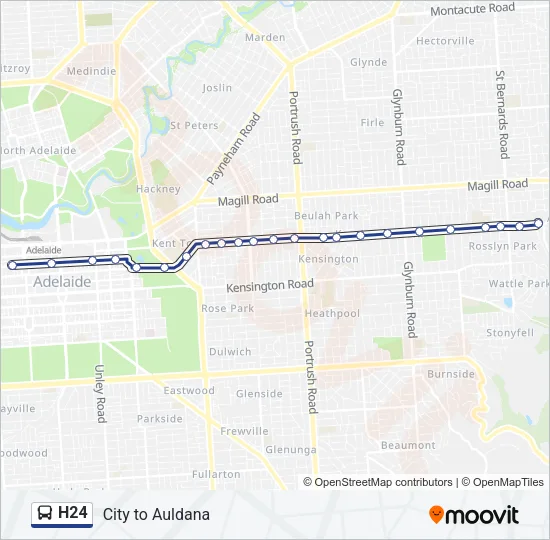 H24 Bus Line Map