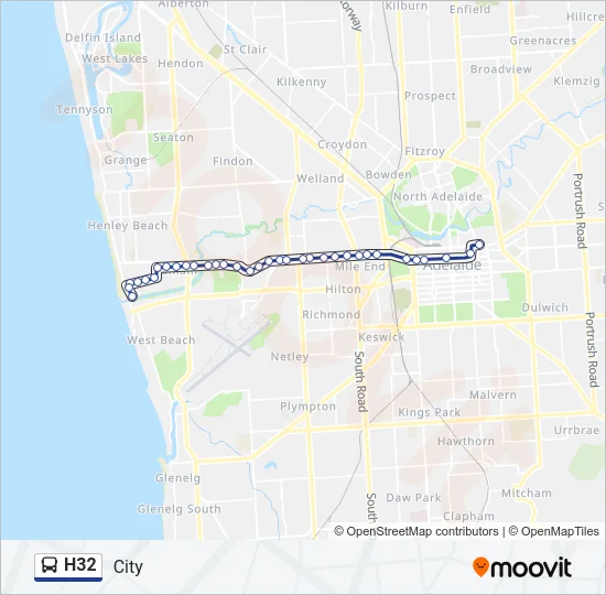 H32 Bus Line Map
