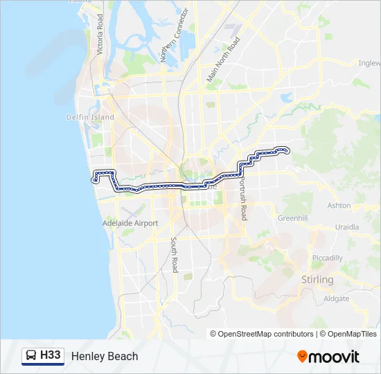 H33 Bus Line Map