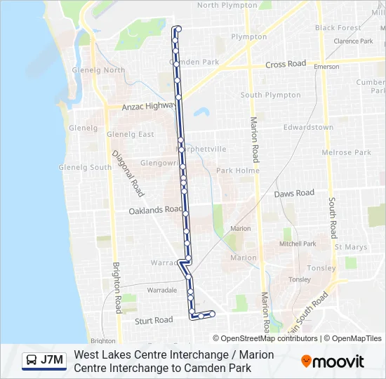 J7M Bus Line Map