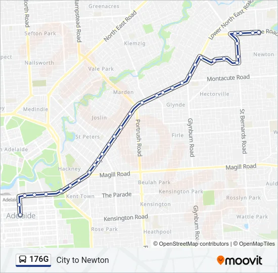 176G Bus Line Map