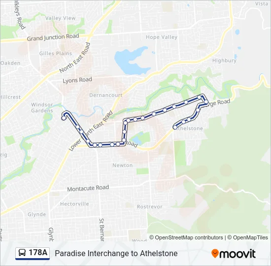 178A Bus Line Map