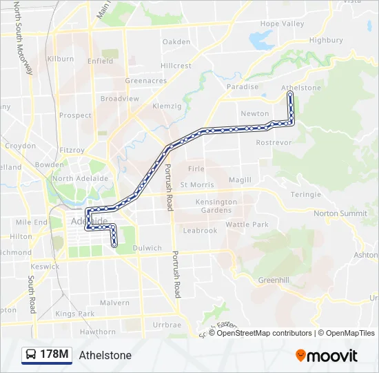 178M Bus Line Map