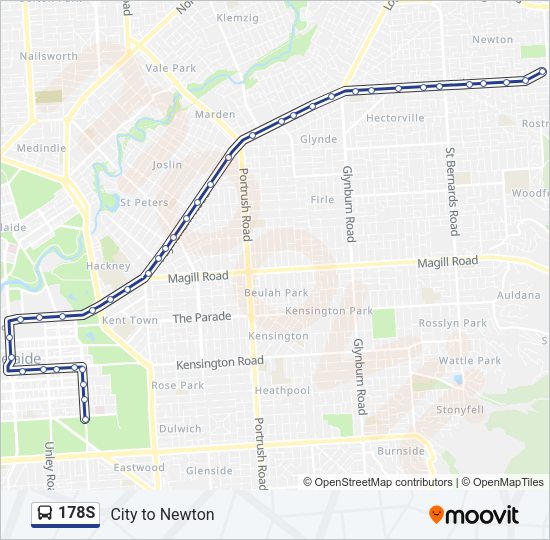 178S Bus Line Map