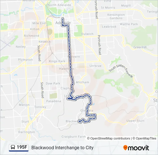 195F Bus Line Map