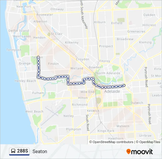 288S Bus Line Map