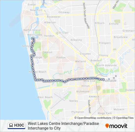H30C Bus Line Map