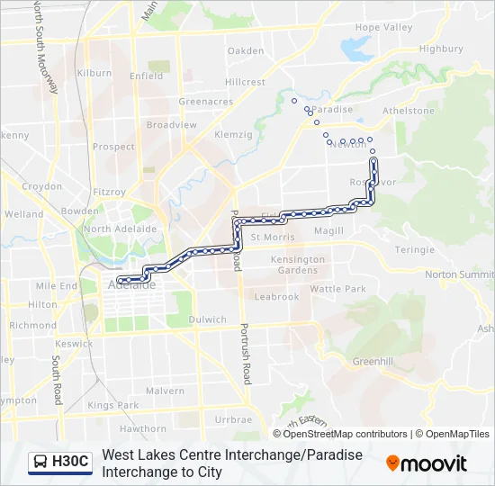 H30C Bus Line Map