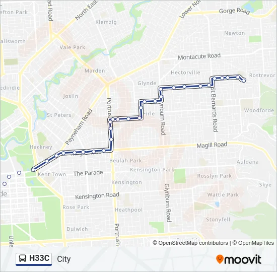 H33C Bus Line Map