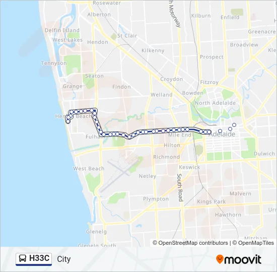 H33C Bus Line Map