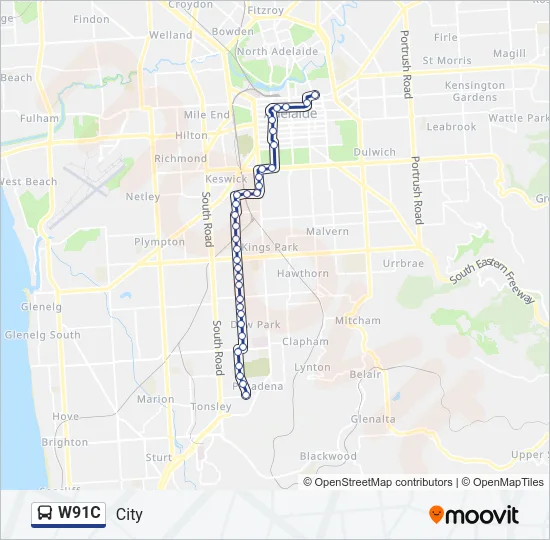 W91C Bus Line Map