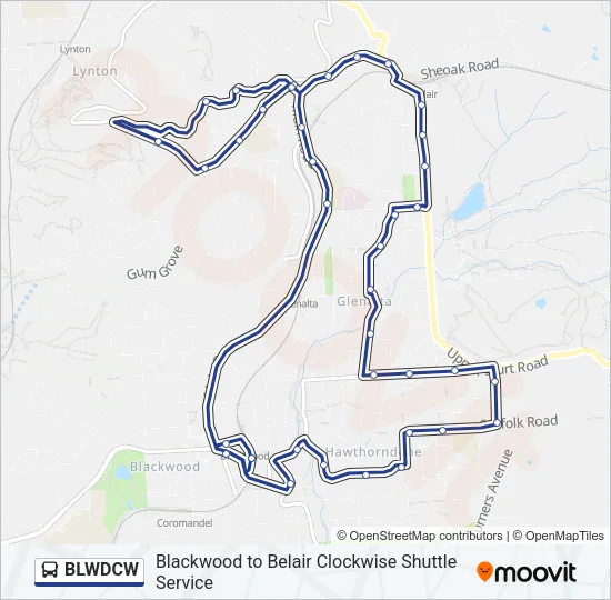 BLWDCW Bus Line Map