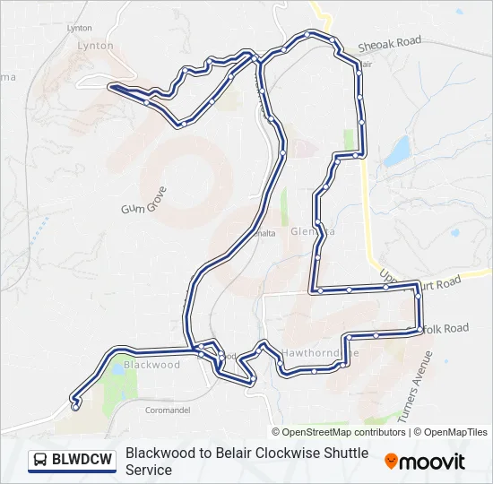 BLWDCW Bus Line Map