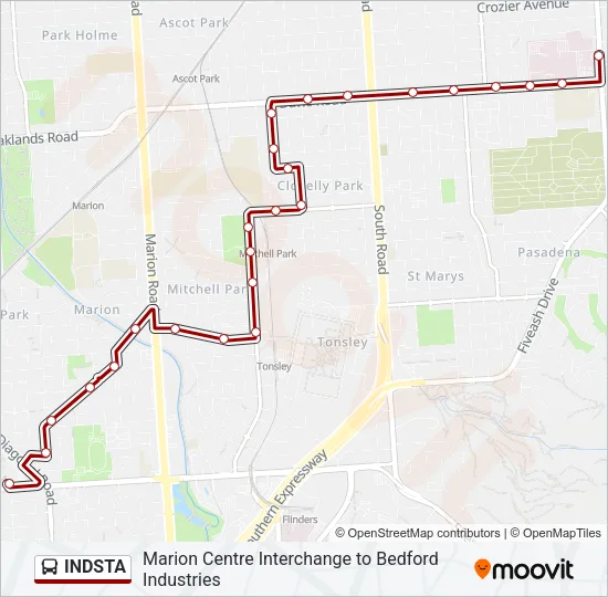INDSTA Bus Line Map