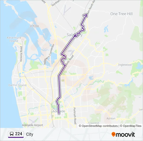 224 Bus Line Map