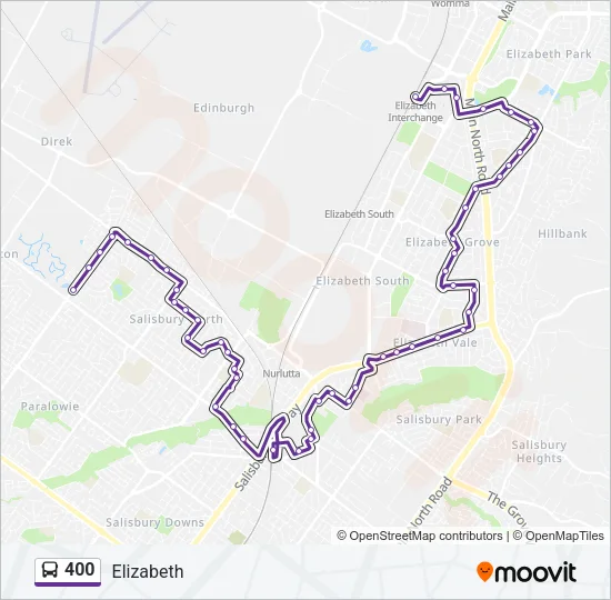 400 Bus Line Map
