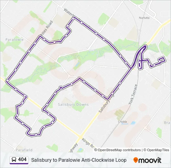 404 Bus Line Map