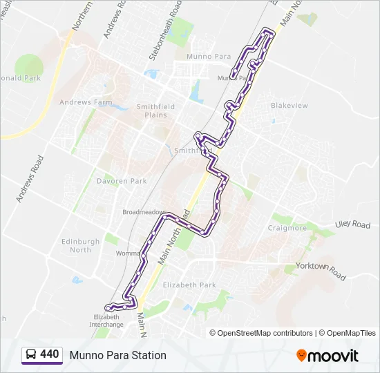 440 Bus Line Map
