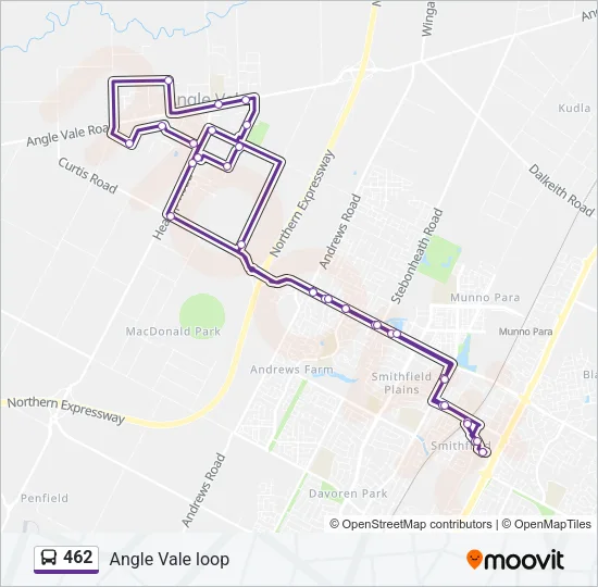 462 Bus Line Map