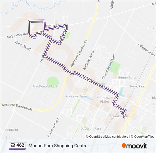 462 bus Line Map