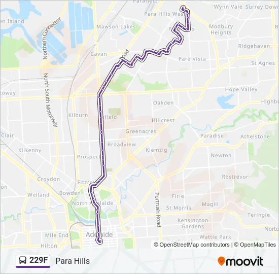 229F Bus Line Map