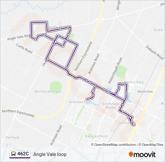 462C Bus Line Map