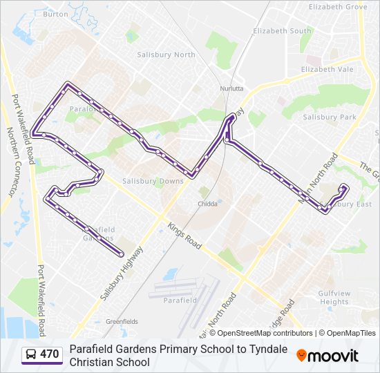 470 Bus Line Map