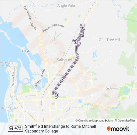 472 Bus Line Map