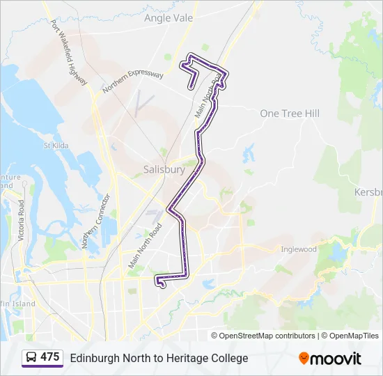 475 Bus Line Map