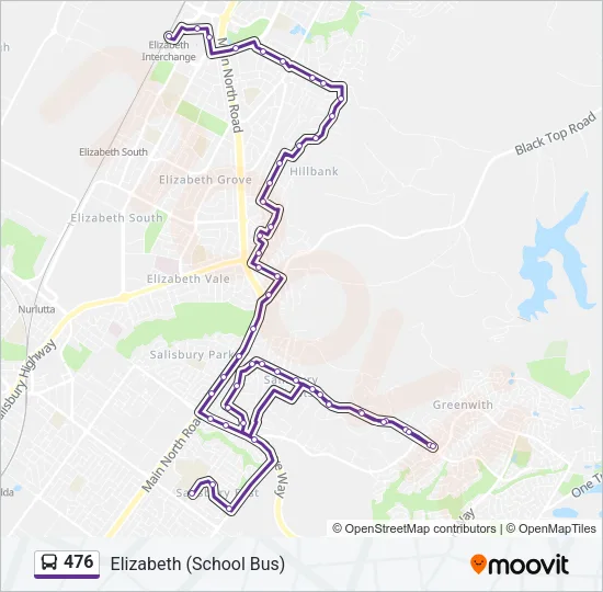 476 Bus Line Map