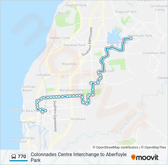 770 Bus Line Map