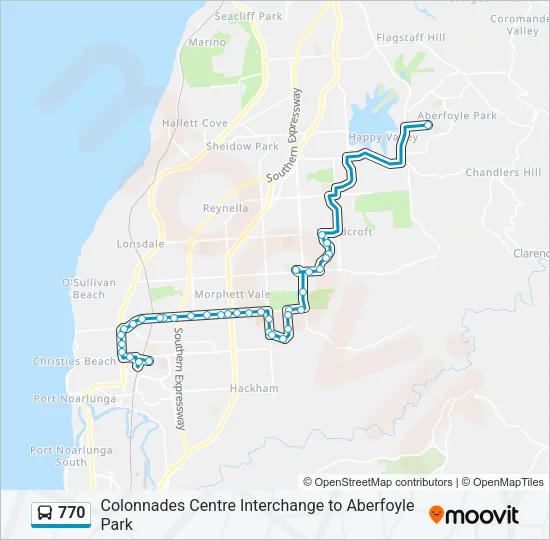 770 Bus Line Map