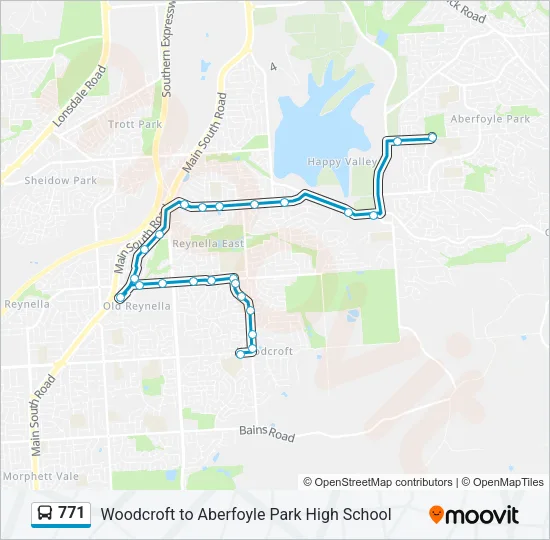 771 Bus Line Map