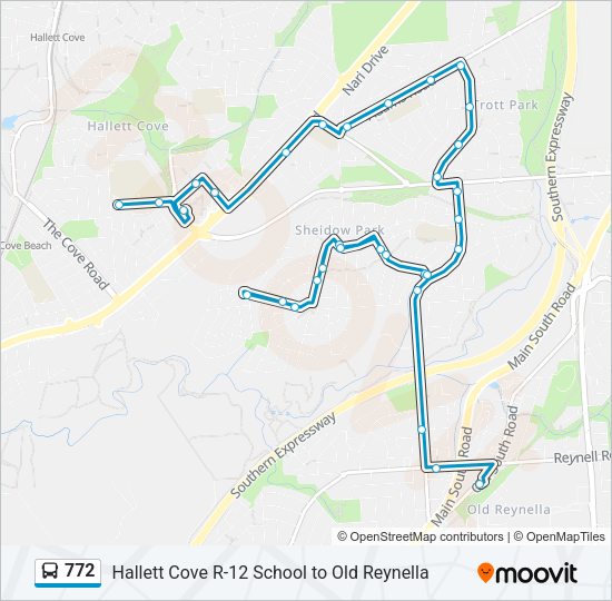 772 Bus Line Map