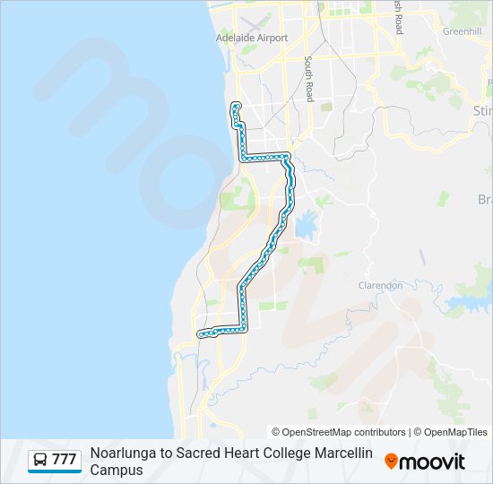 777 Bus Line Map