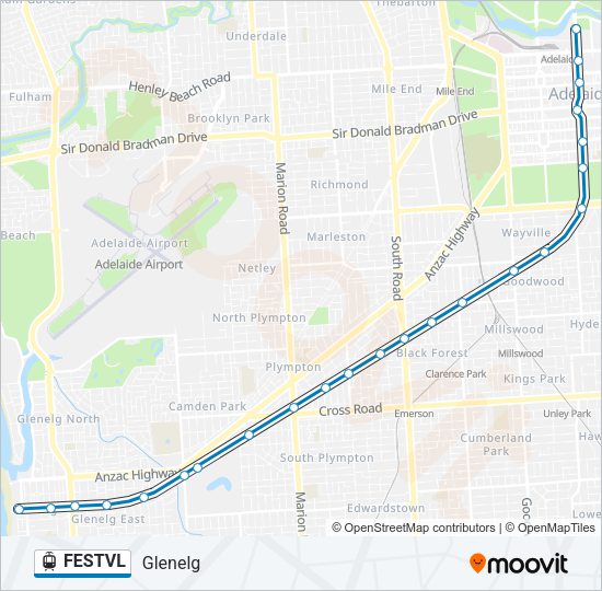 FESTVL Light Rail Line Map