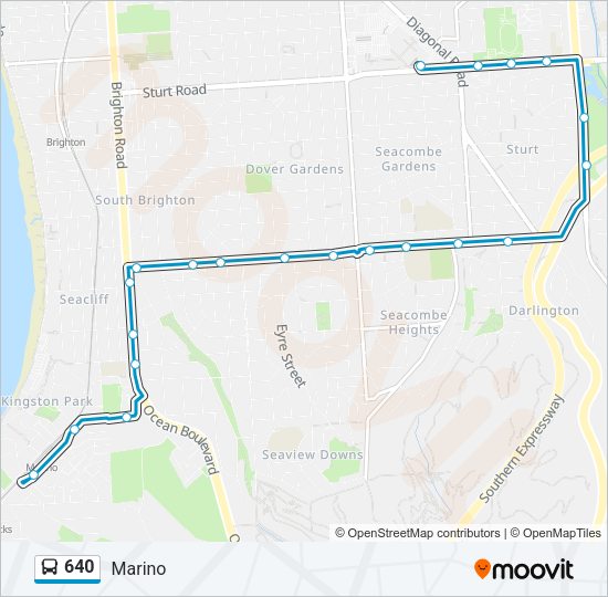 640 Bus Line Map