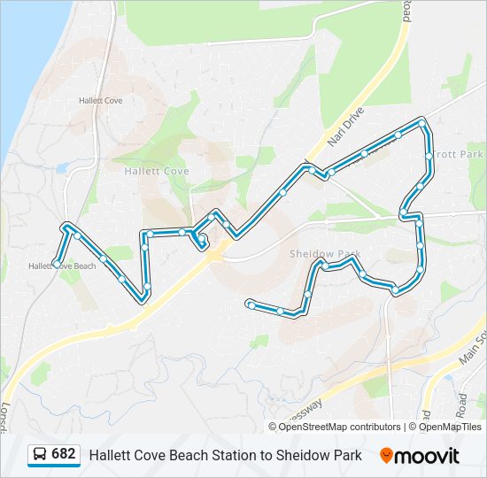 682 Bus Line Map