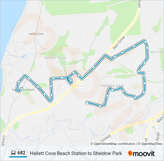 682 Bus Line Map