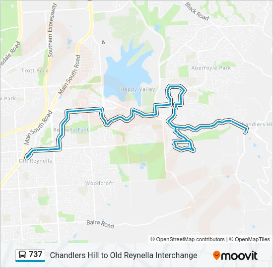 737 Bus Line Map