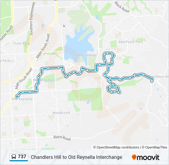 737 Bus Line Map