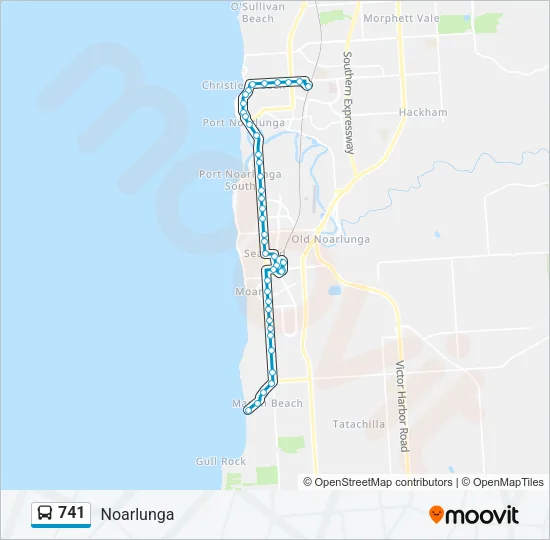 741 Bus Line Map