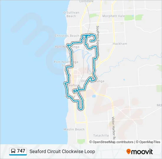 747 Bus Line Map