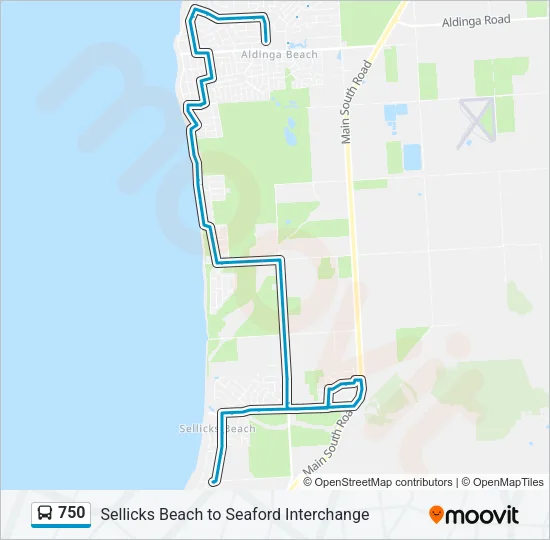 750 Bus Line Map