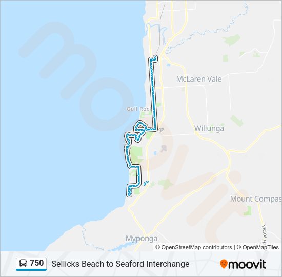 750 Bus Line Map