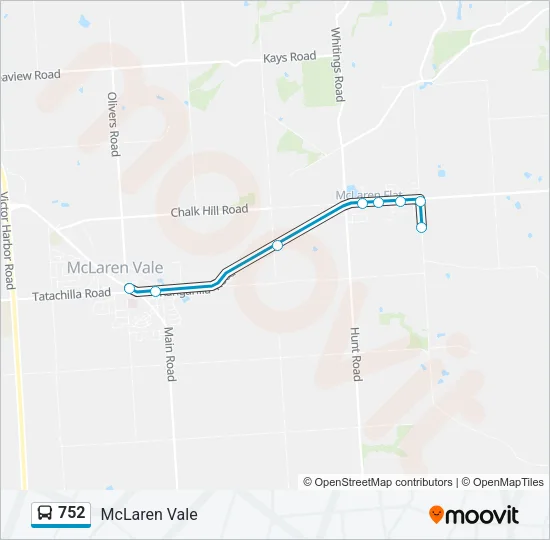 752 Bus Line Map