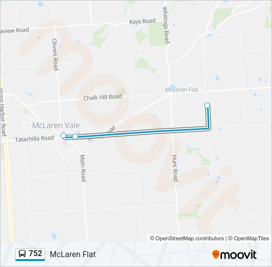 752 Bus Line Map