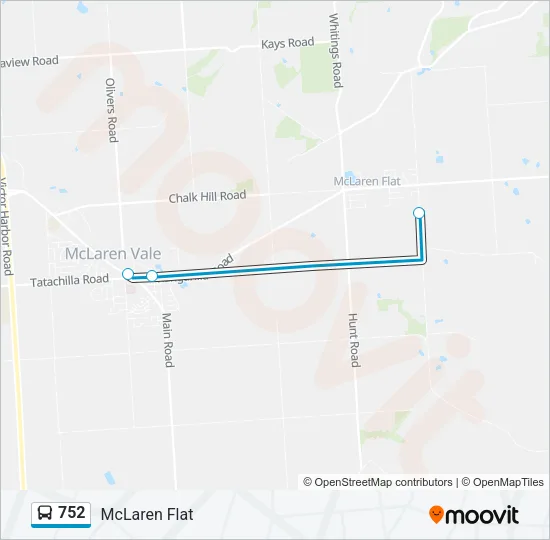 752 Bus Line Map