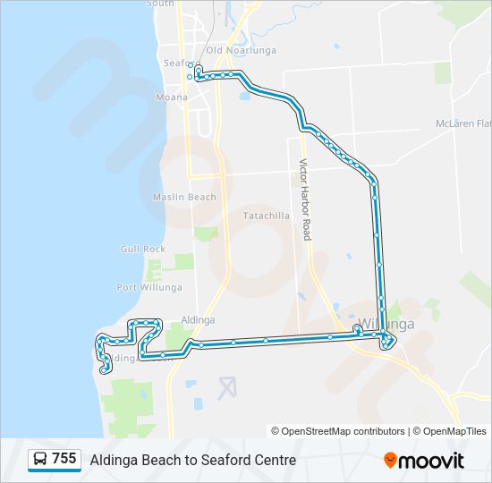 755 Bus Line Map