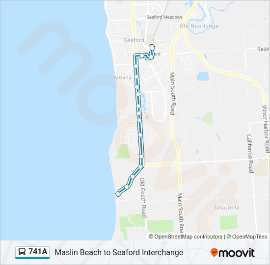 741A Bus Line Map